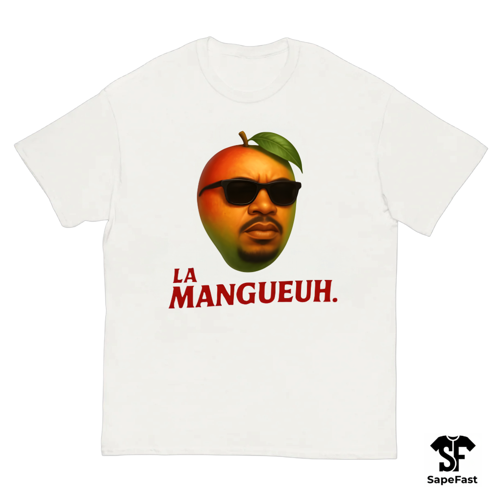 T-Shirt LA MANGEUH SDM blanc